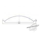 Kék Carbon  porvédő DN - 195 mm