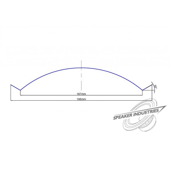Kék Carbon  porvédő DN - 195 mm